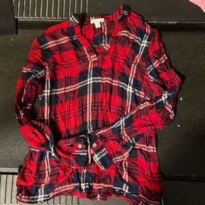 Plaid Pullover shirt